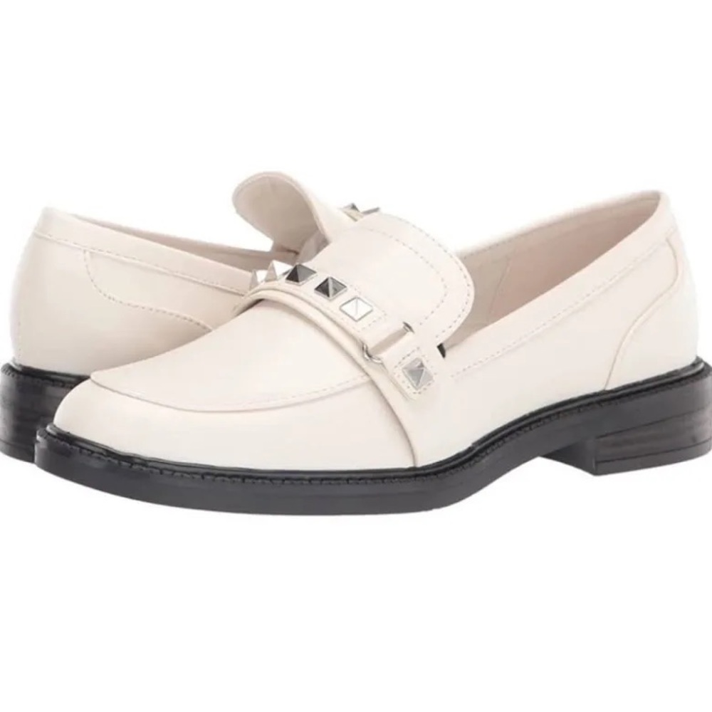 Marc Fisher White Studded Loafer 9.5 - Picture 7 of 7